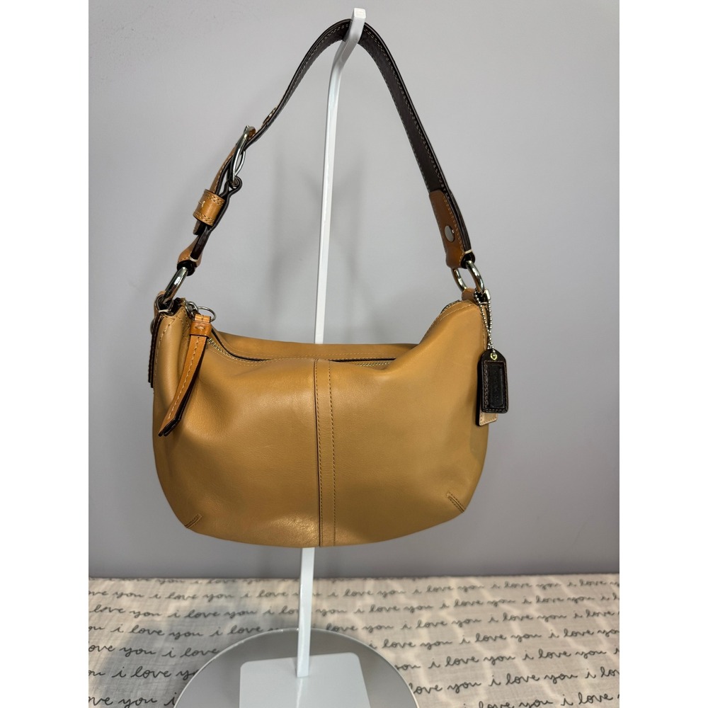 Coach Soho Leather Hobo F13106 Tan Brown Y2K 2009